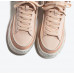 New all-match girls pink high-top shoes women's all-match fashion simple thick-soled plush casual shoes