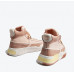 New all-match girls pink high-top shoes women's all-match fashion simple thick-soled plush casual shoes