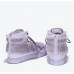 The new warm cotton shoes women's winter flat plus velvet soft bottom shoes wool fashion high top shoes