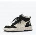 New retro leather high-top casual shoes slimming popular sneakers