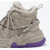 The new fleece warm muffin shoes wool cold-resistant high-top shoes increase the height of old shoes