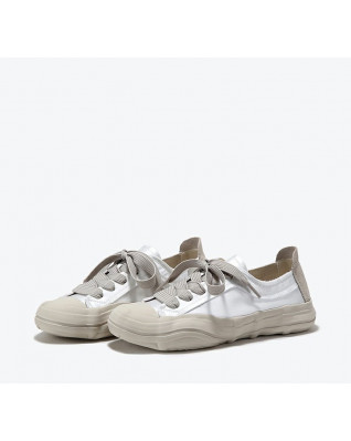 Retro breathable canvas shoes women's color-blocking comfortable board shoes thick-soled casual shoes