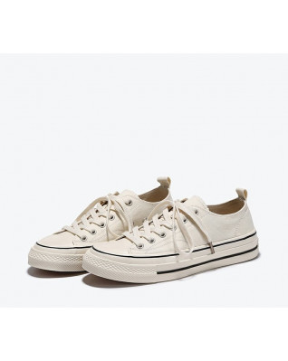New all-match lightweight sneakers women's breathable casual canvas shoes slimming white shoes