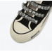 New Rhinestone Canvas Shoes Women's Thick Bottom Heelless Sneakers Slippers Sandals