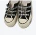 New Rhinestone Canvas Shoes Women's Thick Bottom Heelless Sneakers Slippers Sandals