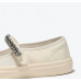 New style casual flat canvas shoes women Mary Jane white casual shoes