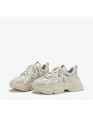 New Thick Sole Lace Up Fashion Lightweight Sneakers Breathable Casual Dad Shoes