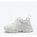 New thick-soled heightened cowhide light white shoes sports daddy shoes