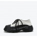 New color-block leather sports casual platform shoes