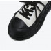 New color-block leather sports casual platform shoes