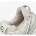 New Air Cushion Thick Sole Wool Plus Fleece Warm White Shoes