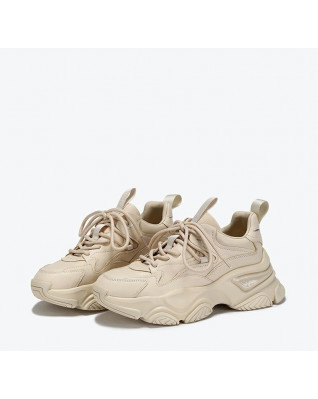 New top layer cowhide thick-soled sports shoes