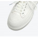 New style cowhide heightened preppy style breathable white shoes