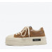 New trendy leather thick-soled all-match height-increasing sneakers