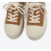 New trendy leather thick-soled all-match height-increasing sneakers