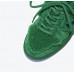 New green fleece wool sneakers