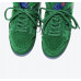 New green fleece wool sneakers