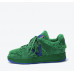 New green fleece wool sneakers