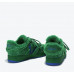 New green fleece wool sneakers