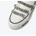 New rhinestone Velcro small white shoes