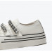 New rhinestone Velcro small white shoes