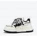 New preppy style platform platform white shoes