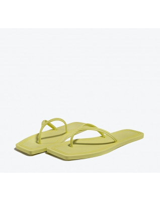 Square toe flat beach candy sandals