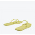 Square toe flat beach candy sandals